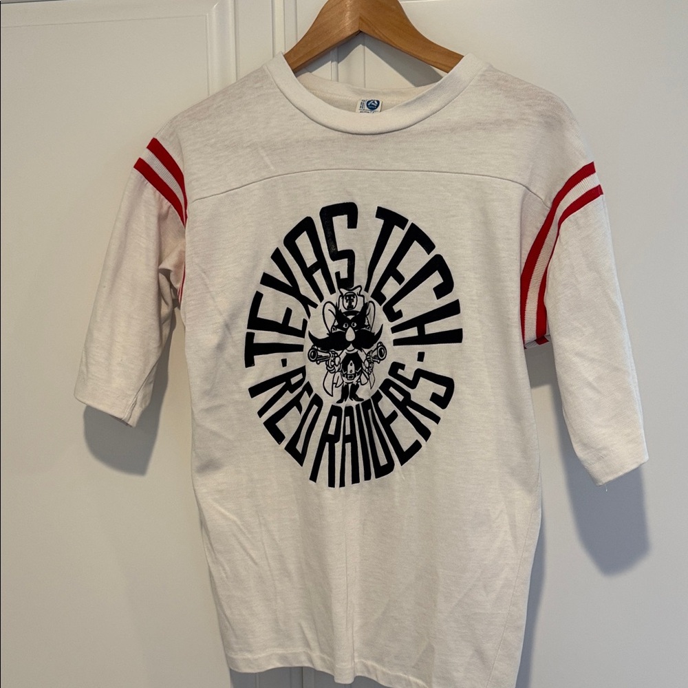 Texas Tech Red Raiders White T-Shirt - Vintage